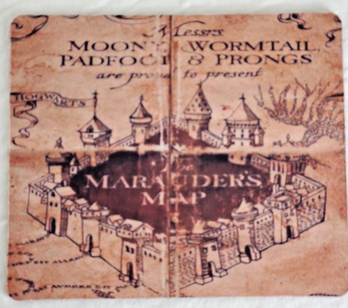 HARRY POTTER MARAUDERS MAP MOUSE PAD FANTASY WIZARD MAGIC