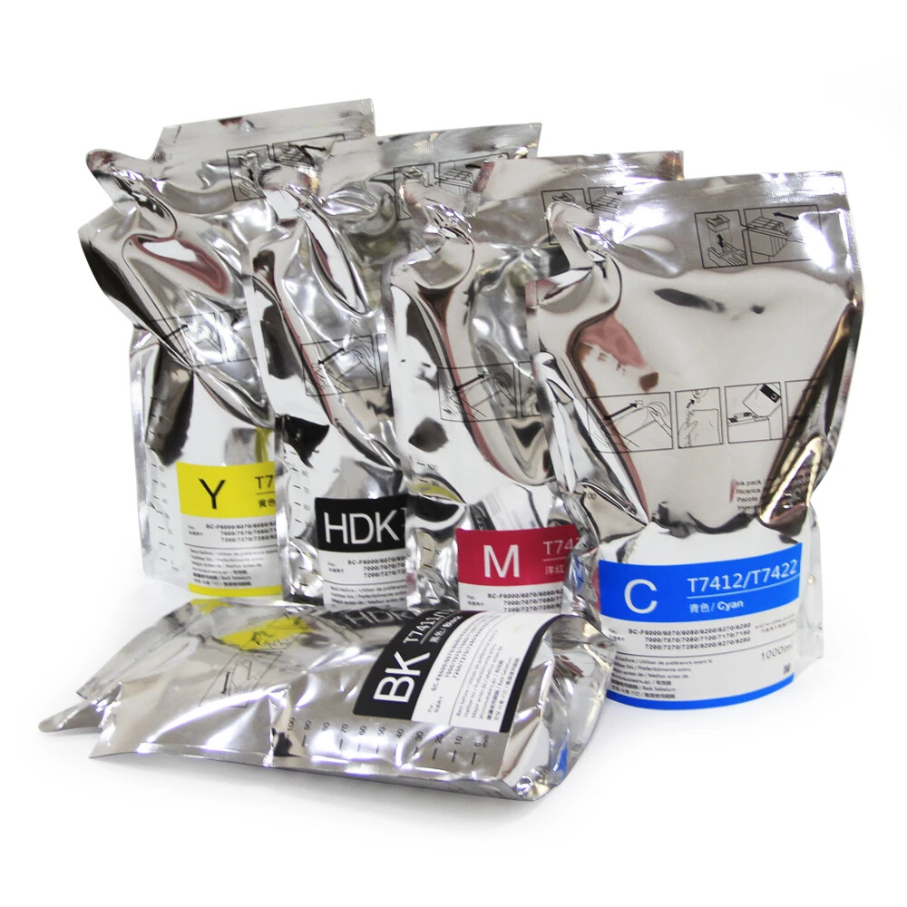 Ink Bag For Epson SC F9270 F9200 T7414/T7424 F6000 F6070 F6200 F6270 5*1000ml
