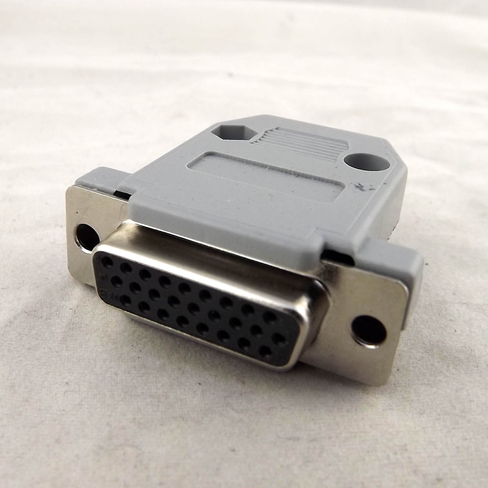 10x DB26 26 Pin 3 Rows Female Jack D-Sub Connector Plastic Hood Cover Backshell