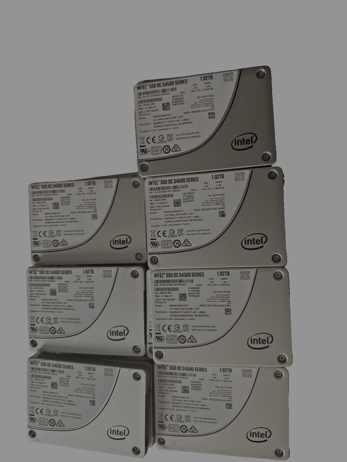 Intel DC S4500 Series 1.92TB 6Gbps 2.5" SATA SSD SSDSC2KB019T7