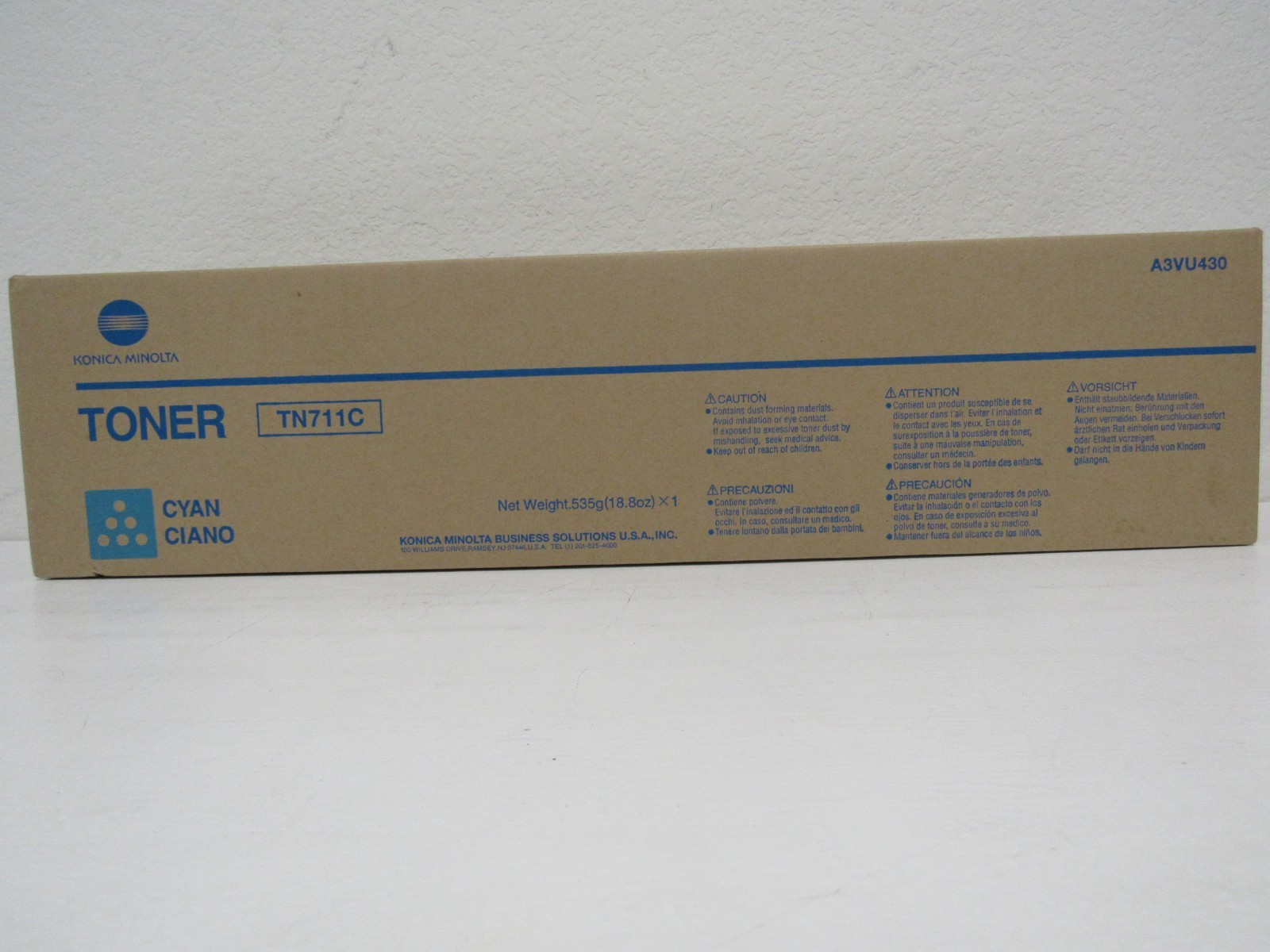 Konica Minolta TN-711C Original Laser Toner Cartridge Cyan - OEM -FREE SHIPPING