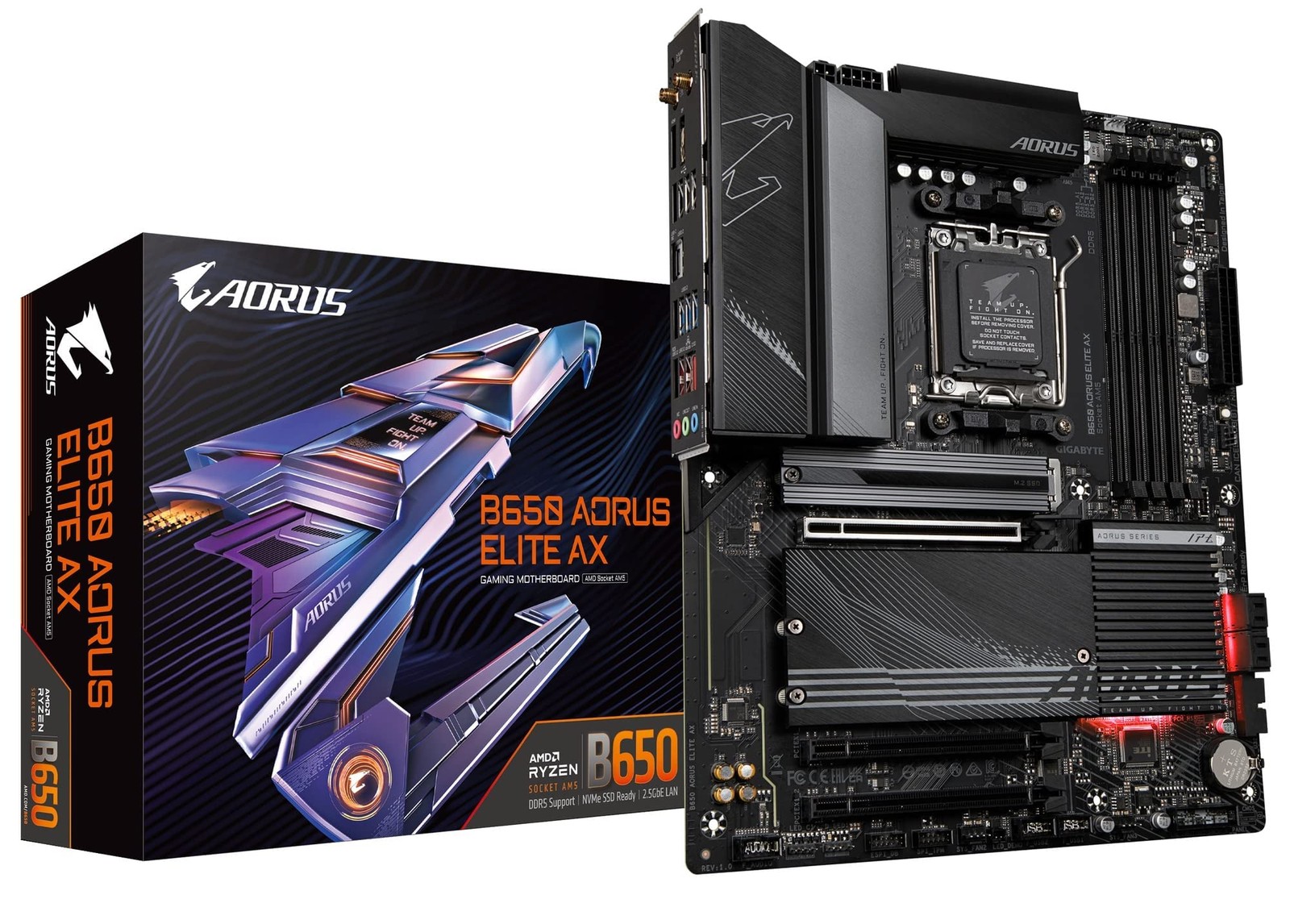 GIGABYTE B650 AORUS ELITE AX AM5 LGA 1718 AMD B650 ATX Motherboard DDR5