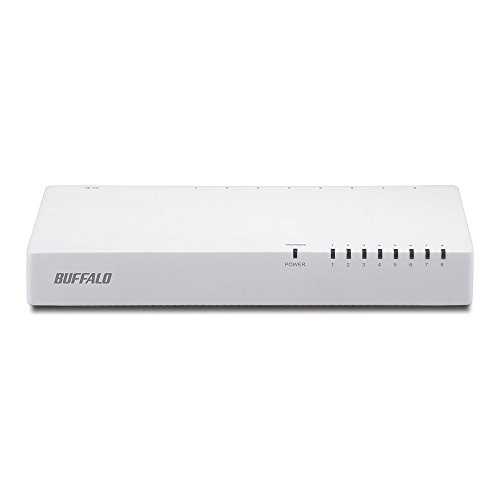 Buffalo BUFFALO 10/100Mbps compatible plastic housing built-in power supply 8