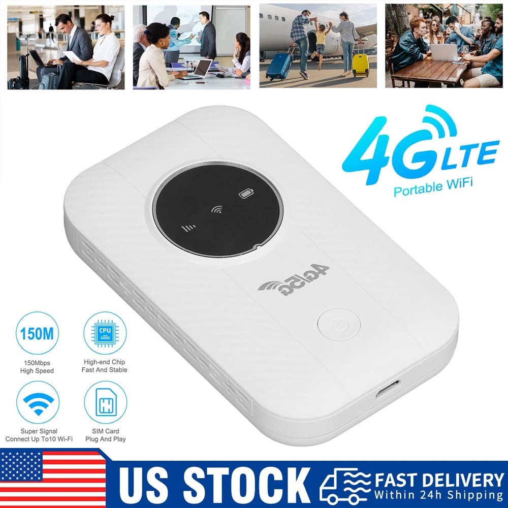 Unlocked Hotspot 4G/5G Wireless WiFi Router Mobile Broadband MIFI LCD 2100mAh