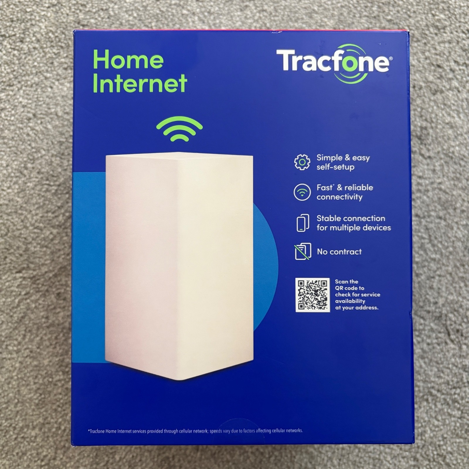 Tracfone Home Internet Router 5G LTE White FWF100V5L Foxconn All-in-One NEW