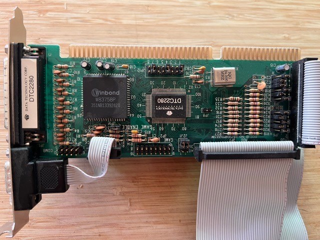 Vintage Data Technology DTC2280 16-Bit ISA I/O Card, Late '80s to Early '90s