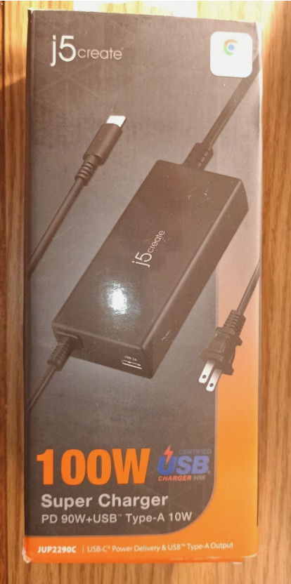 J5 Create 100W USB-C Super Charger Model JUP2290 Genuine OEM