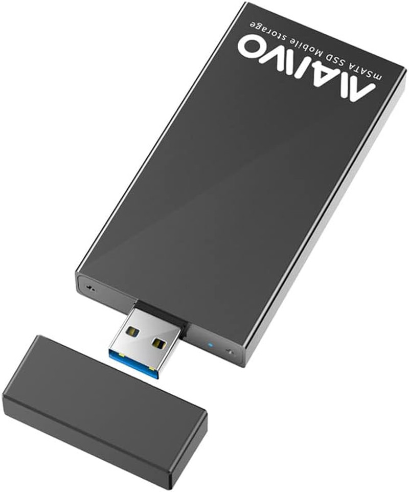 Msata to USB 3.0 Adapter, Msata SSD Enclosure Reader, 30X30 30X50 Mini