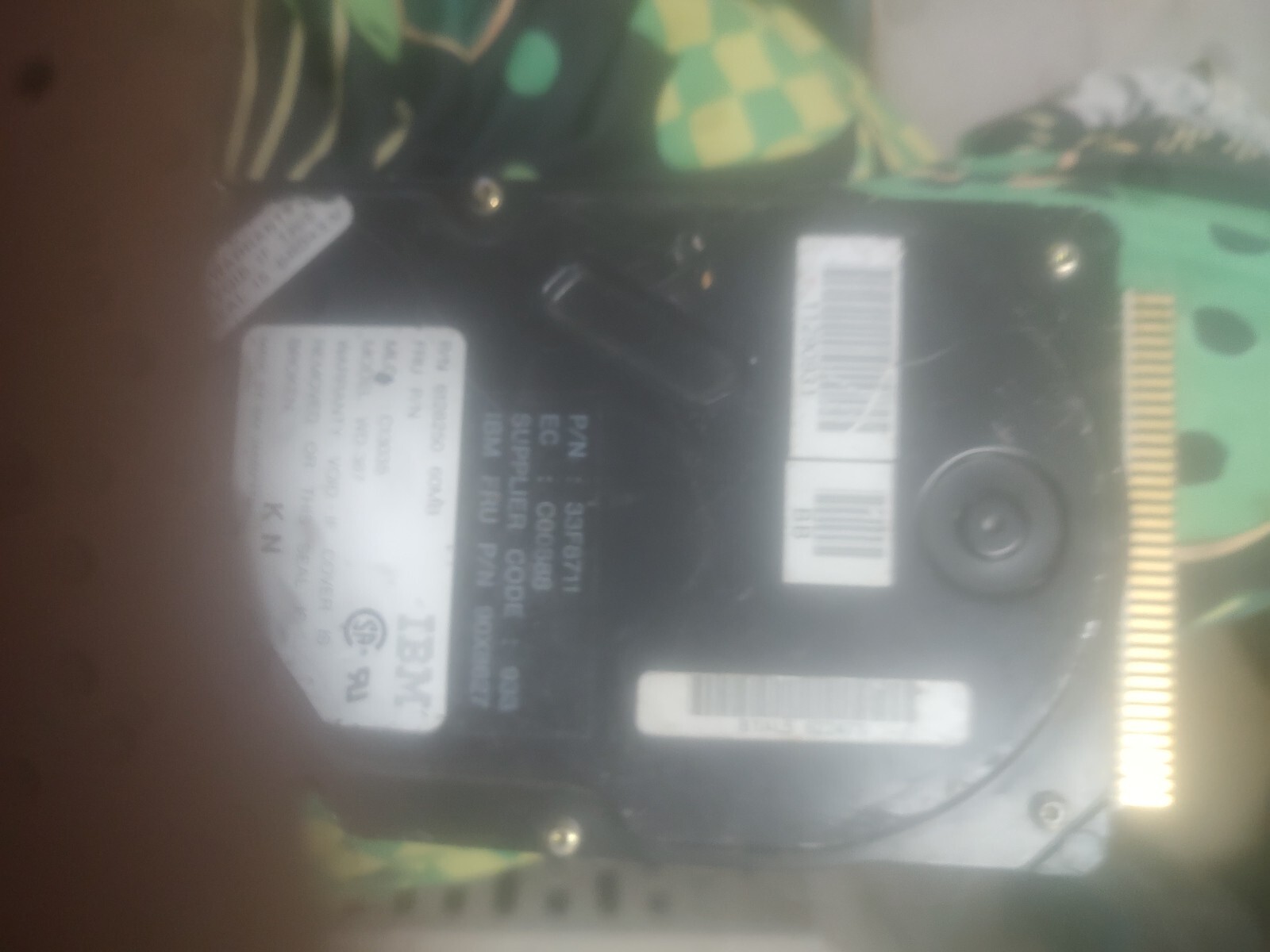 IBM Hard Drive Model WD-387T