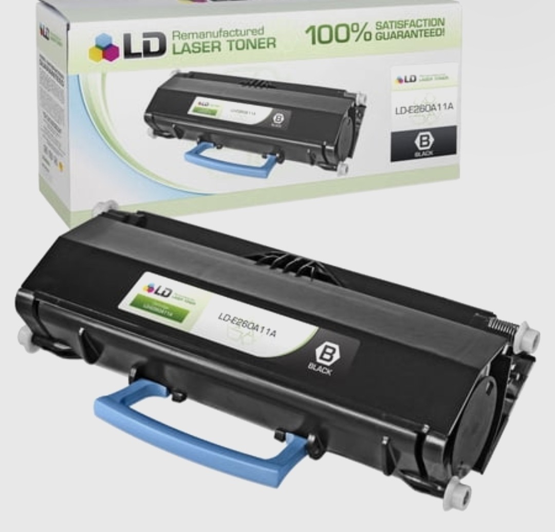 LD Products Reman Toner Cartridge Replacement for Lexmark E260A11A (Blk