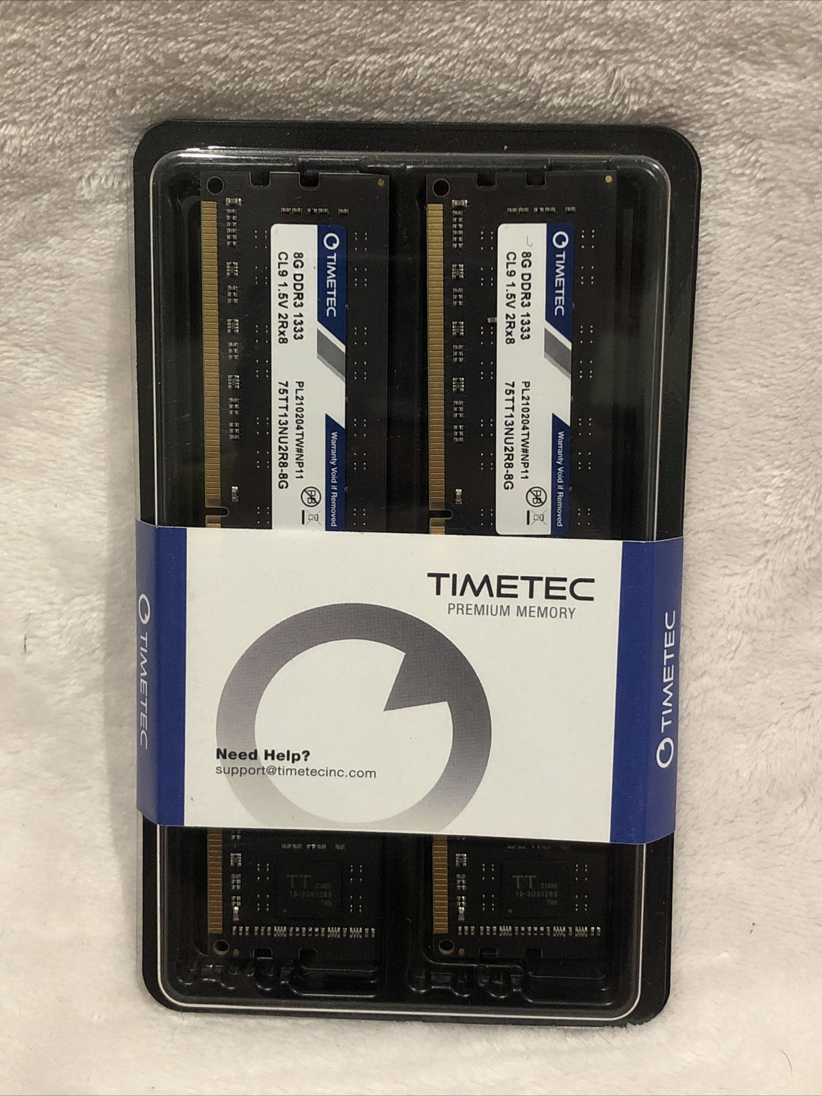 Timetec Hynix IC 16GB Kit (2x8GB) DDR3 1333MHz PC3-10600 Unbuffer 75TT13NU2R8-8G