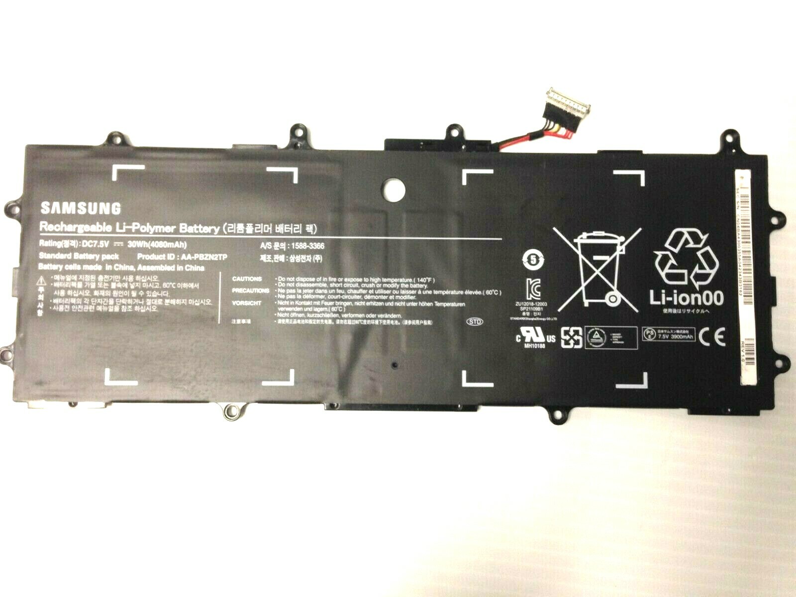 Genuine Samsung Chromebook Rechargeable Battery Li-Ion 7.5V 30Wh AA-PBZN2TP 