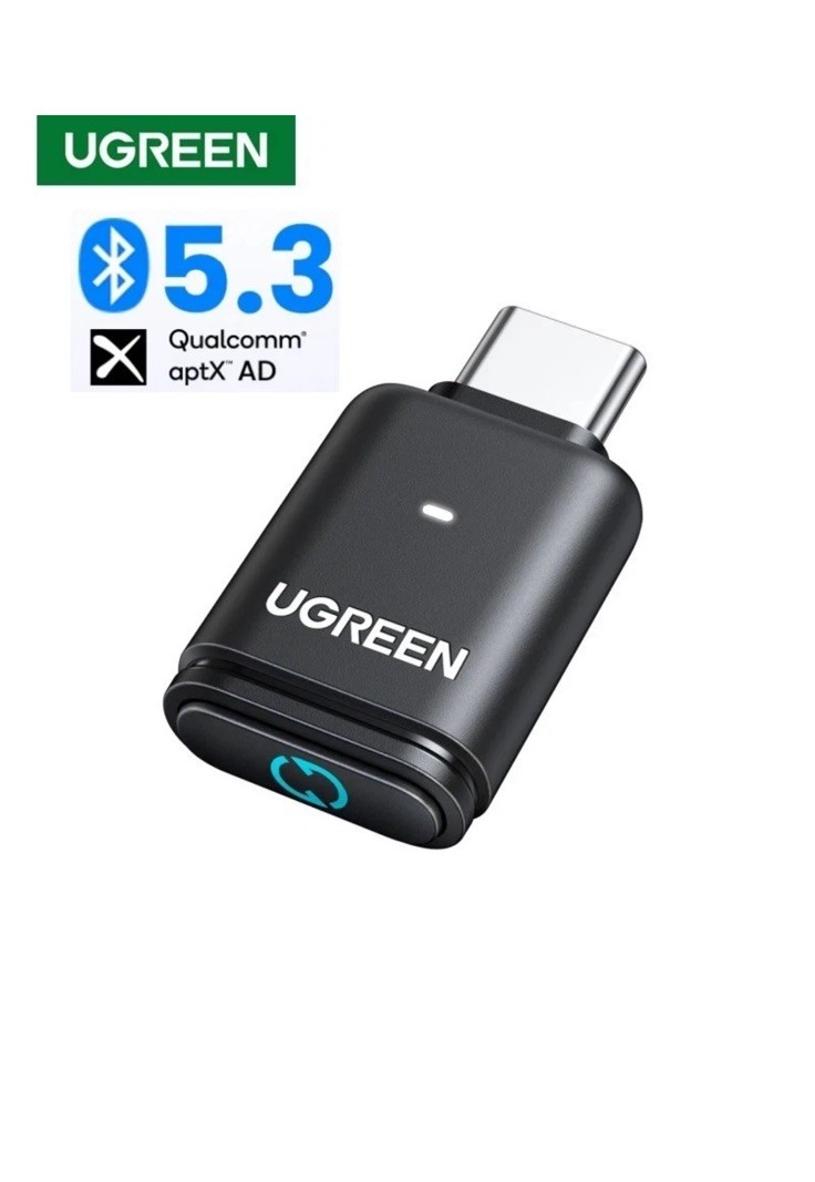 UGREEN USB-C Bluetooth 5.3 Transmitter aptX HD Audio Adapter for PC Nintendo New