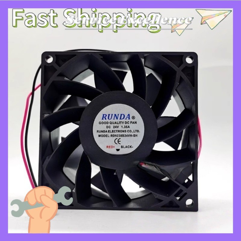 1PCS RD9238B24VH-SH RUNDA RD9238B24VH-SH DC24V 1.35A 9038 High air volume inver#