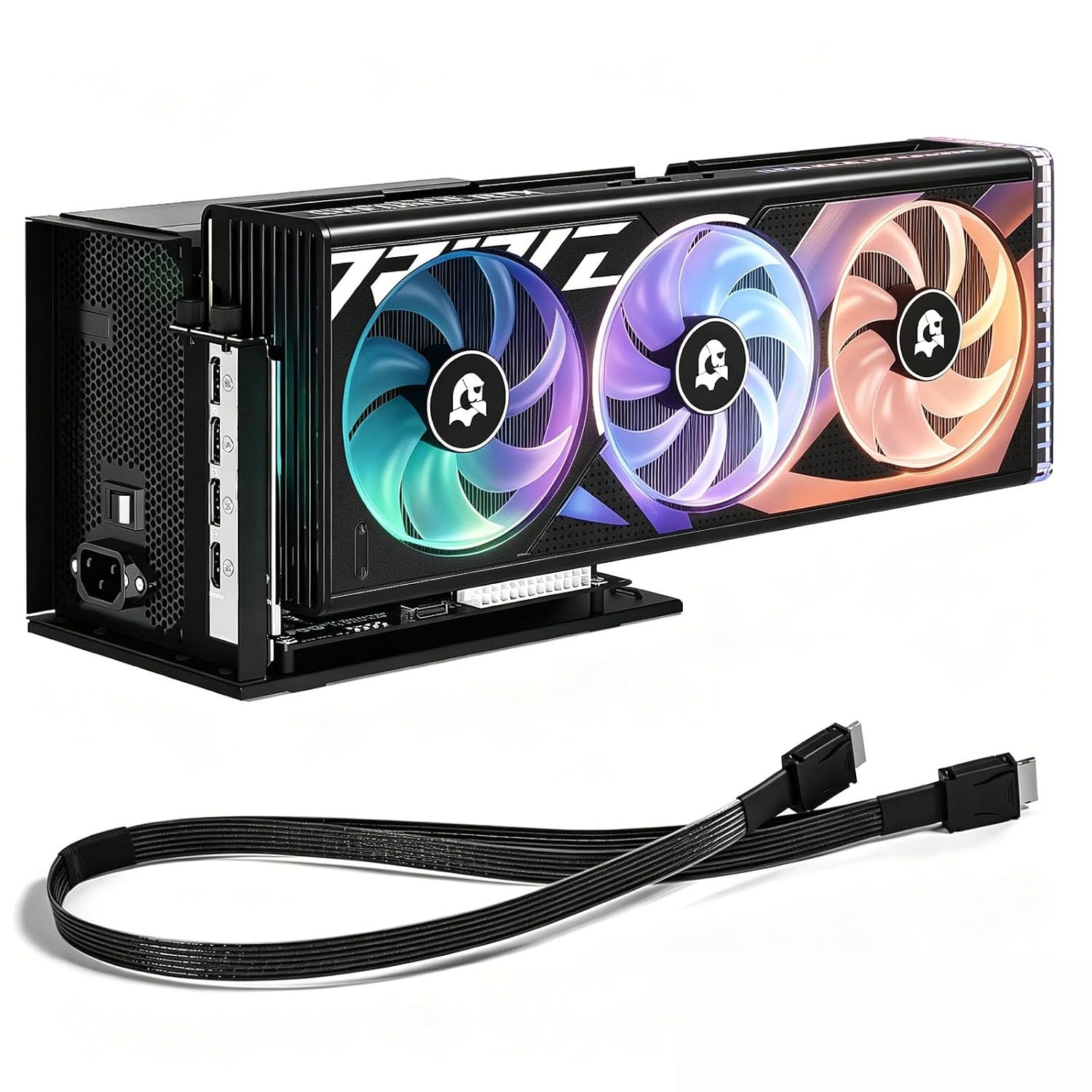 PCIe 4.0 x4 64Gbps eGPU Dock ATX External GPU Enclosure SFF-8612 OCuLink eGPU