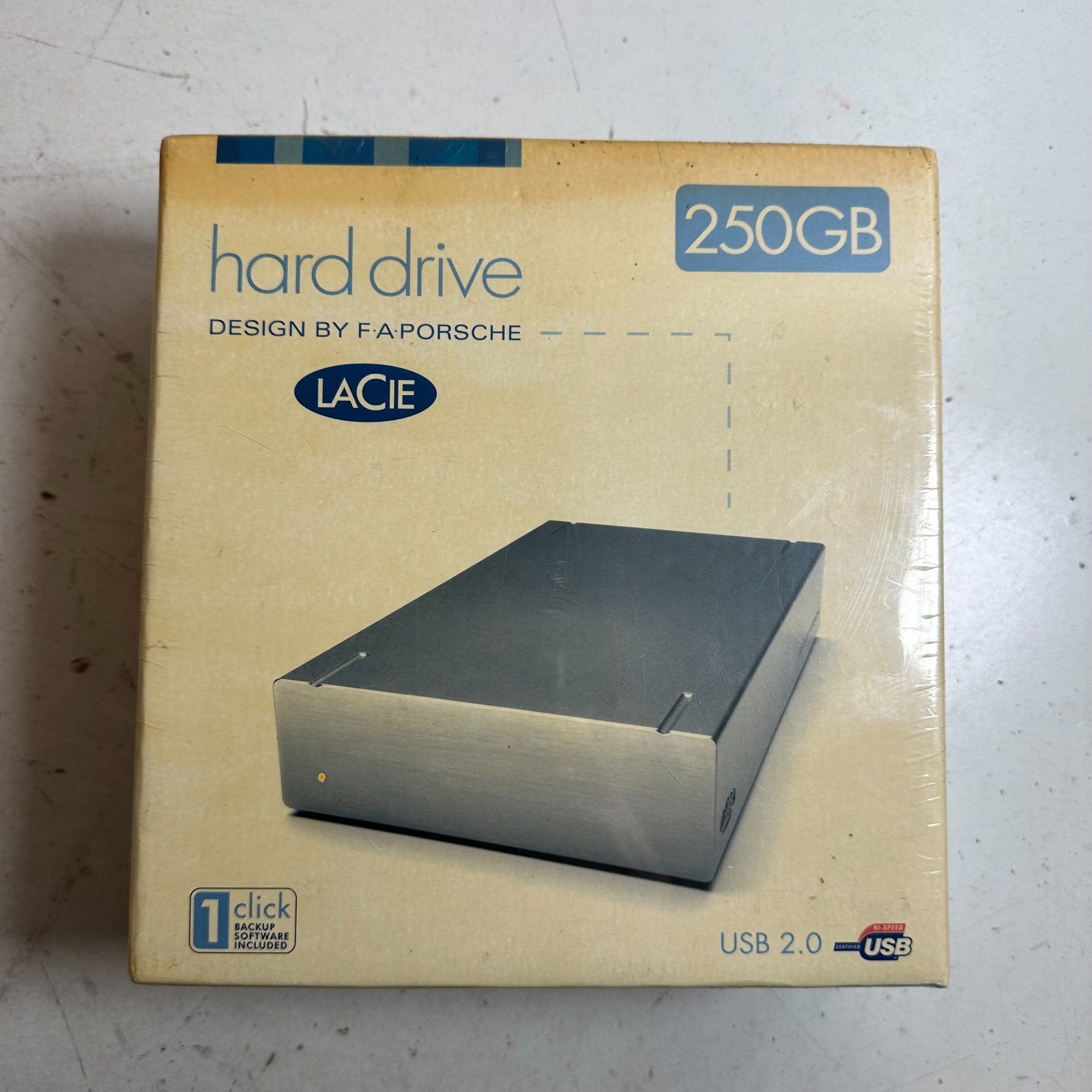 LaCie Design by F.a. Porsche 250GB USB 2.0 3.5' External Hard Drive Sealed