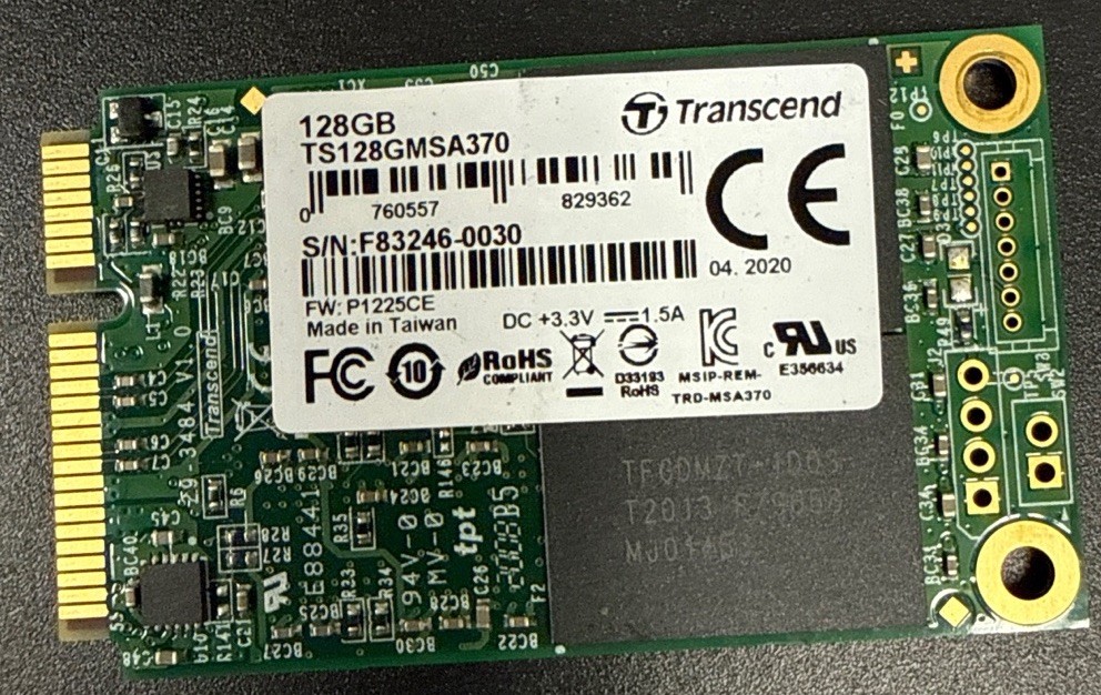 Transcend 128GB mSATA SSD SATA III 6Gb/s TS128GMSA370 MSA370 - Good Health 80%+