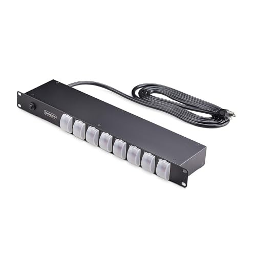 StarTech 8-Outlet Horizontal Rack Mount PDU (8ns8rackmountpdu)