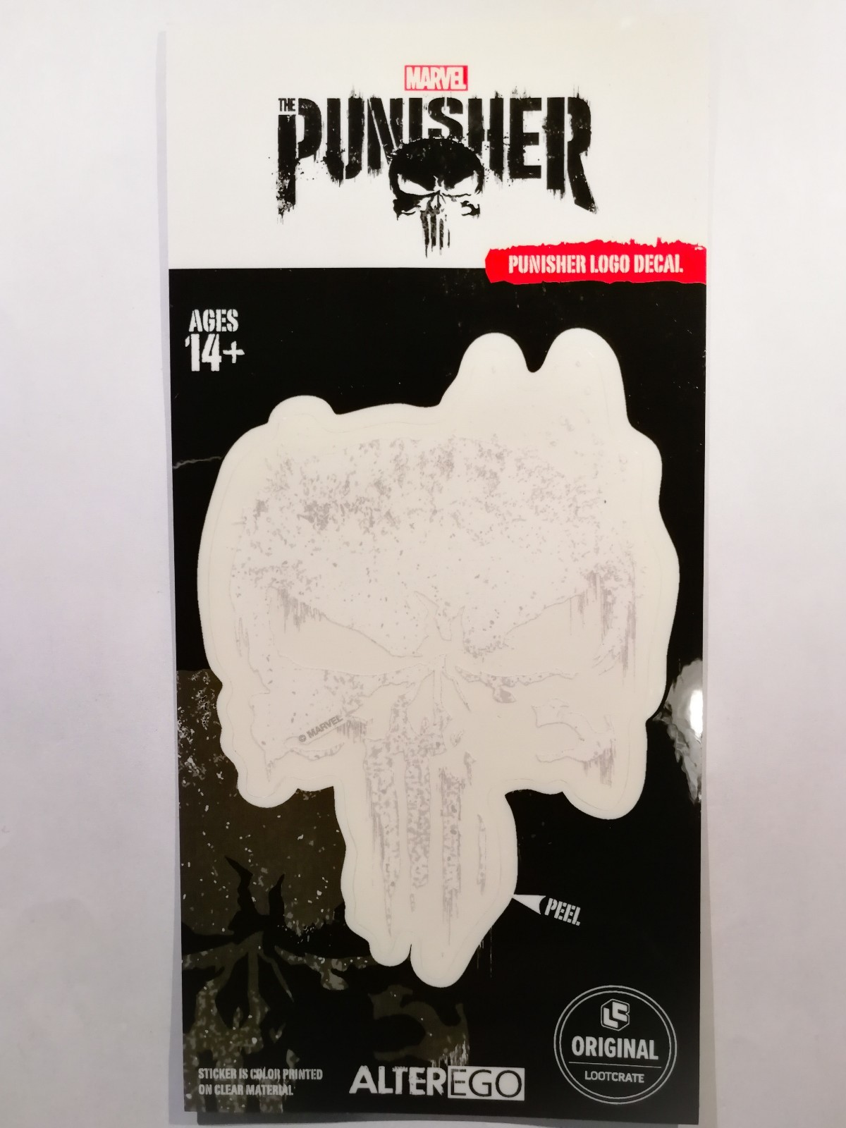 Marvel The Punisher Logo Decal Loot Crate Exclusive STICKER MADE BY ELEPHANT GUN