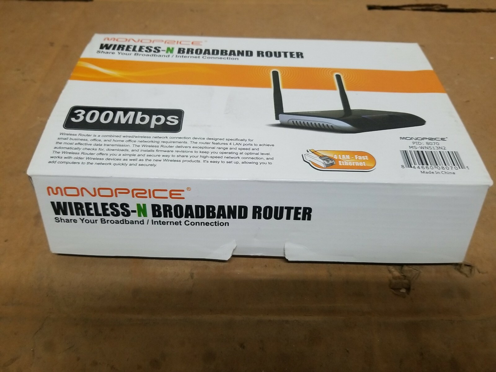 MONOPRICE WIRELESS-N BROADBAND ROUTER - 300 Mbps