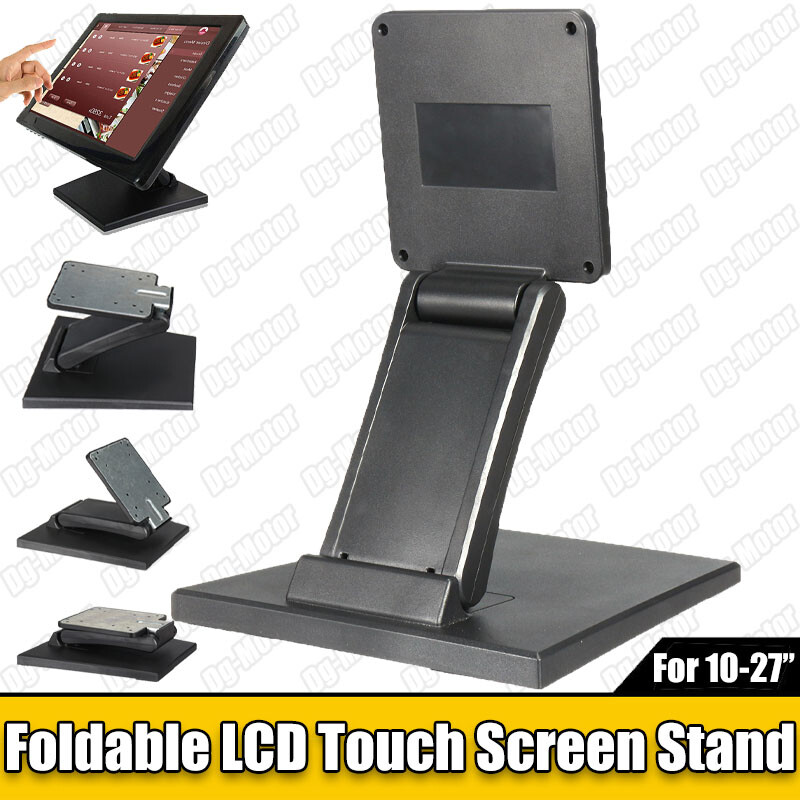 VESA 10'-27'TV Touch Screen Stand LCD Display Tilt Mounted Fold Monitor Holder