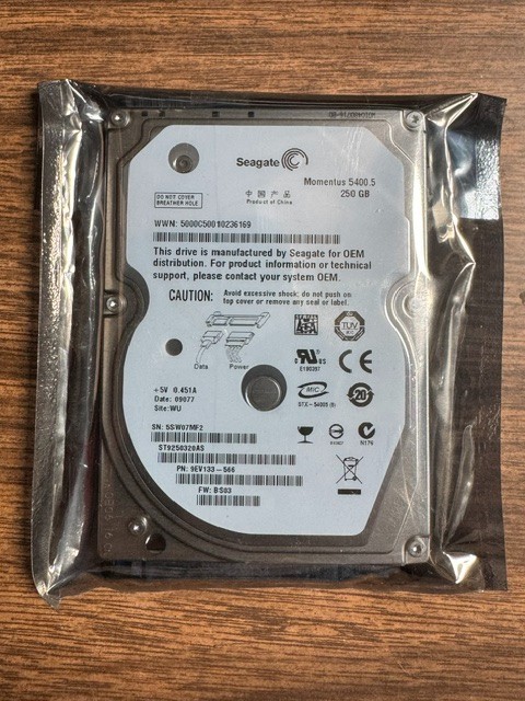 Seagate ST9250320AS 250gb 2.5" Sata HDD Firmware BS03