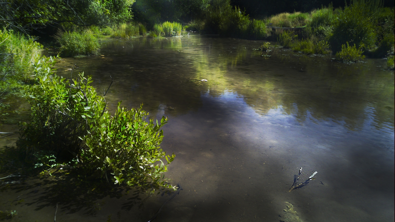 Landscape photoshopped nature Custom Gaming Mat Desk