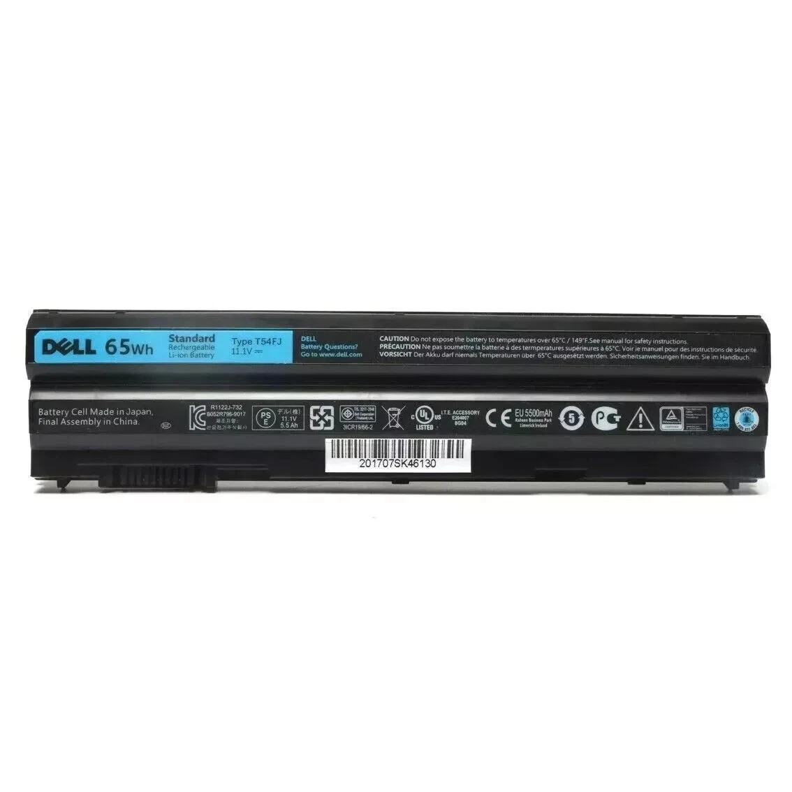 Genuine 65Wh T54FJ Battery For Dell Latitude E6430 E6540 E6530 E6420 8858X N3X1D