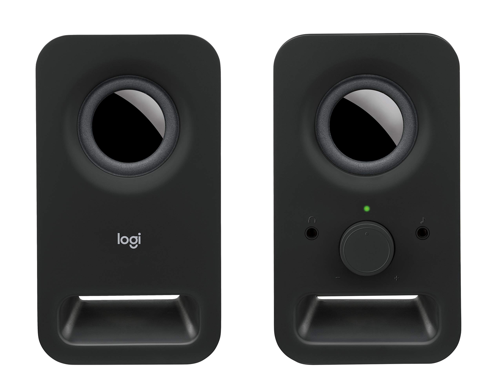 Logitech Z150 Multimedia Speakers Black Rich Stereo Sound Dual Device Connection