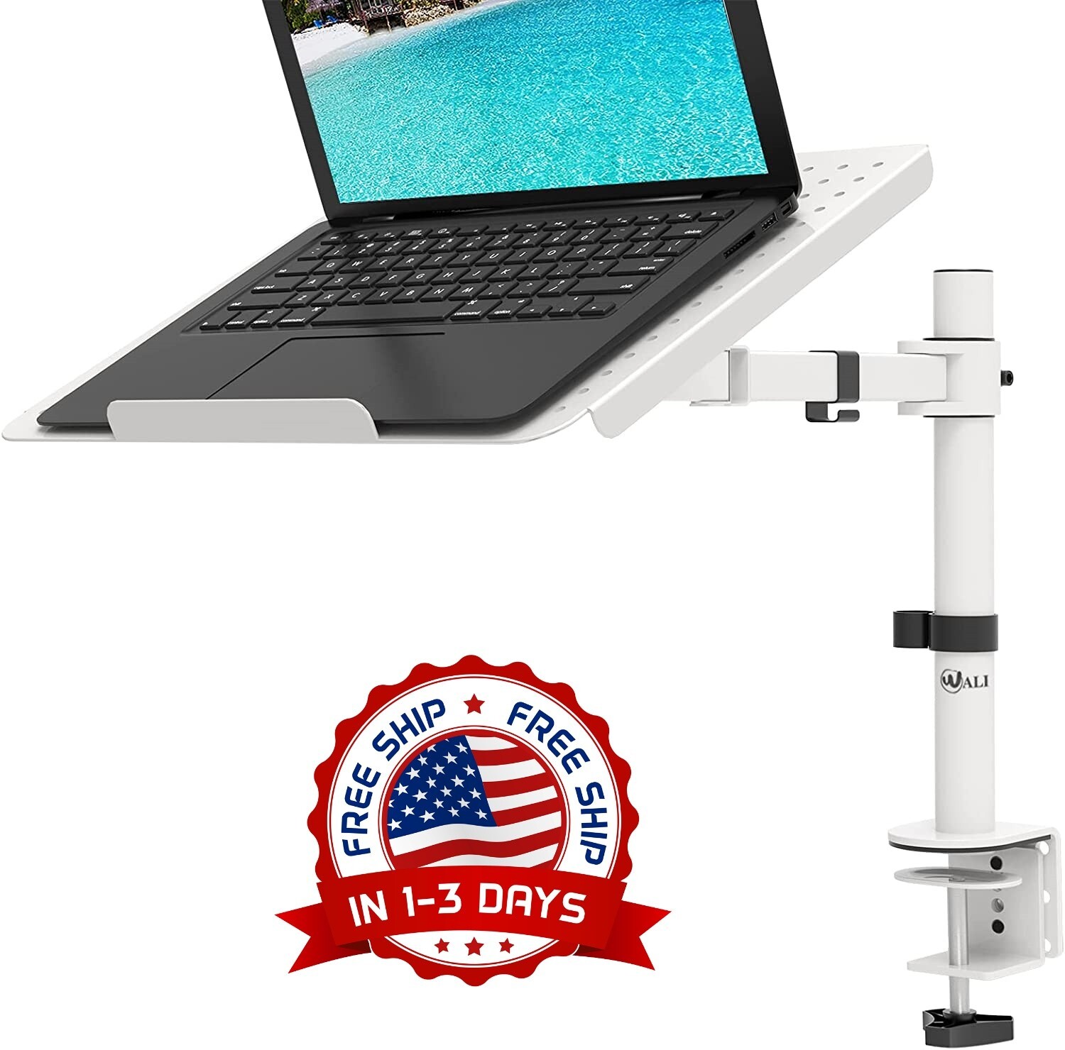 Soporte de Montaje para Bandeja Laptop Completamente Ajustable con Ventilación