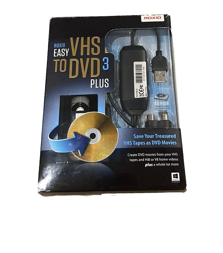 Roxio Easy VHS to DVD 3 Plus Video Conversion Capture Device new in box