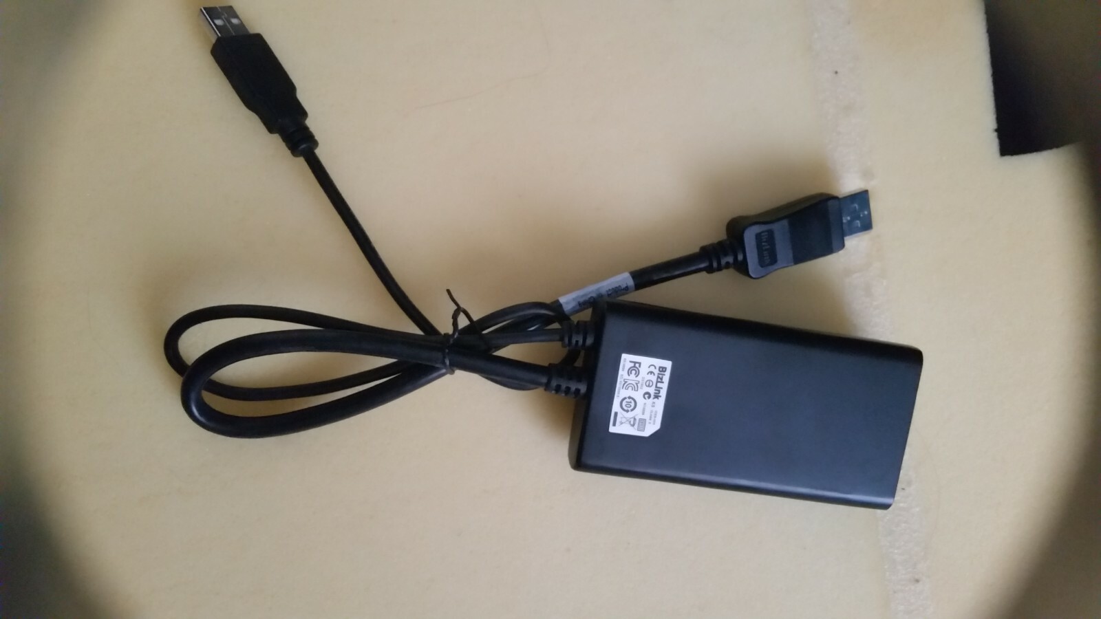 Display Port to Dual Link DVI-D Adapter 2560x1600 Bizlink KS10008 HP 492329-002