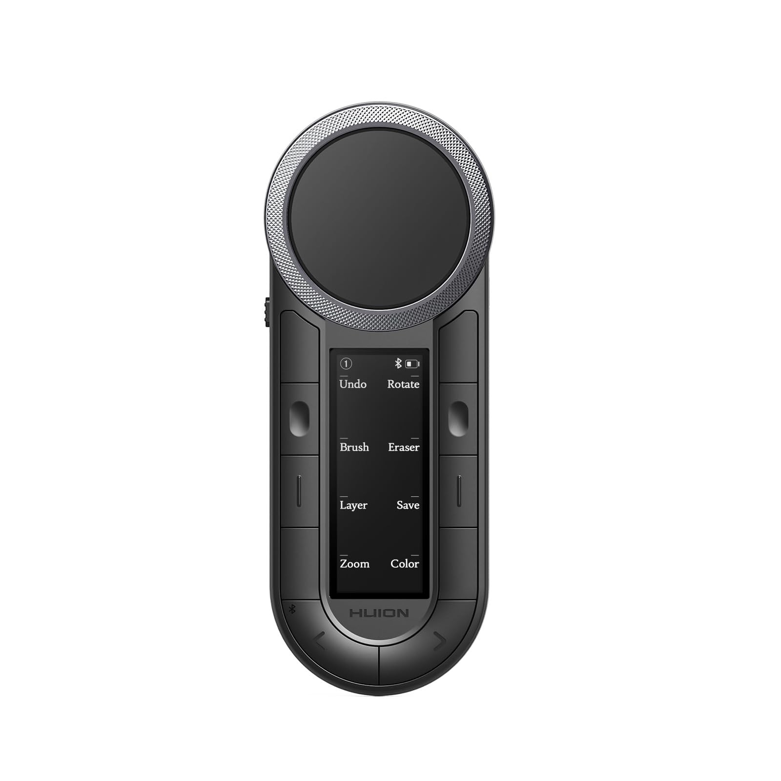 HUION Keydial Remote Bluetooth Macro Pad, 6-Set 8 Dual Bluetooth, Deep Black