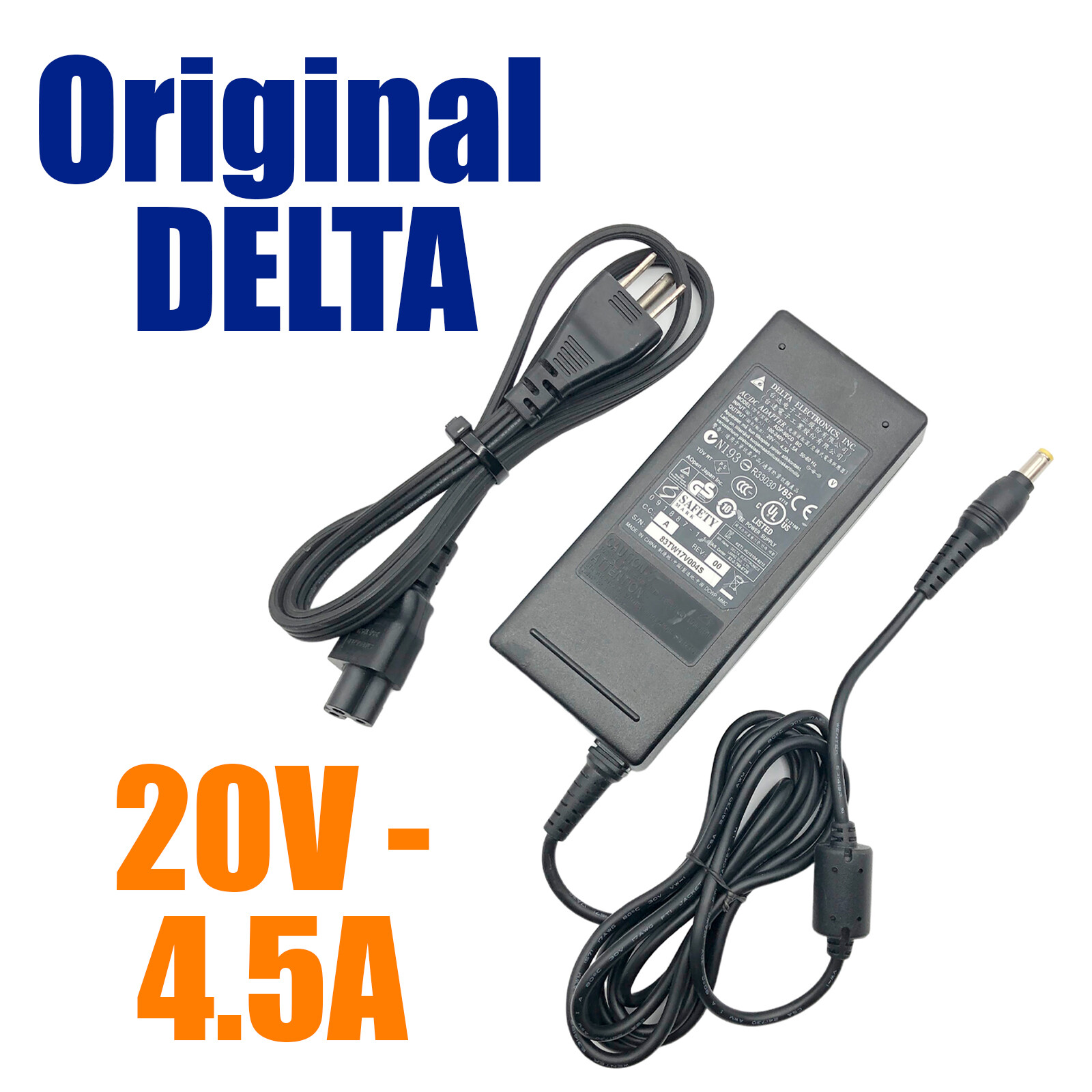 Genuine Delta 90W AC Power Adapter ADP-90CD BD Charger 20V 4.5A