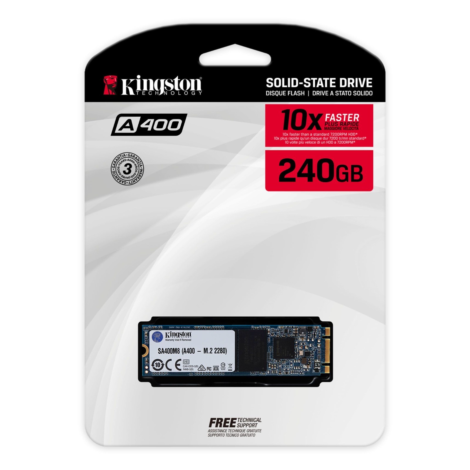 Kingston 240G SSDNOW A400 M.2 2280 SSD