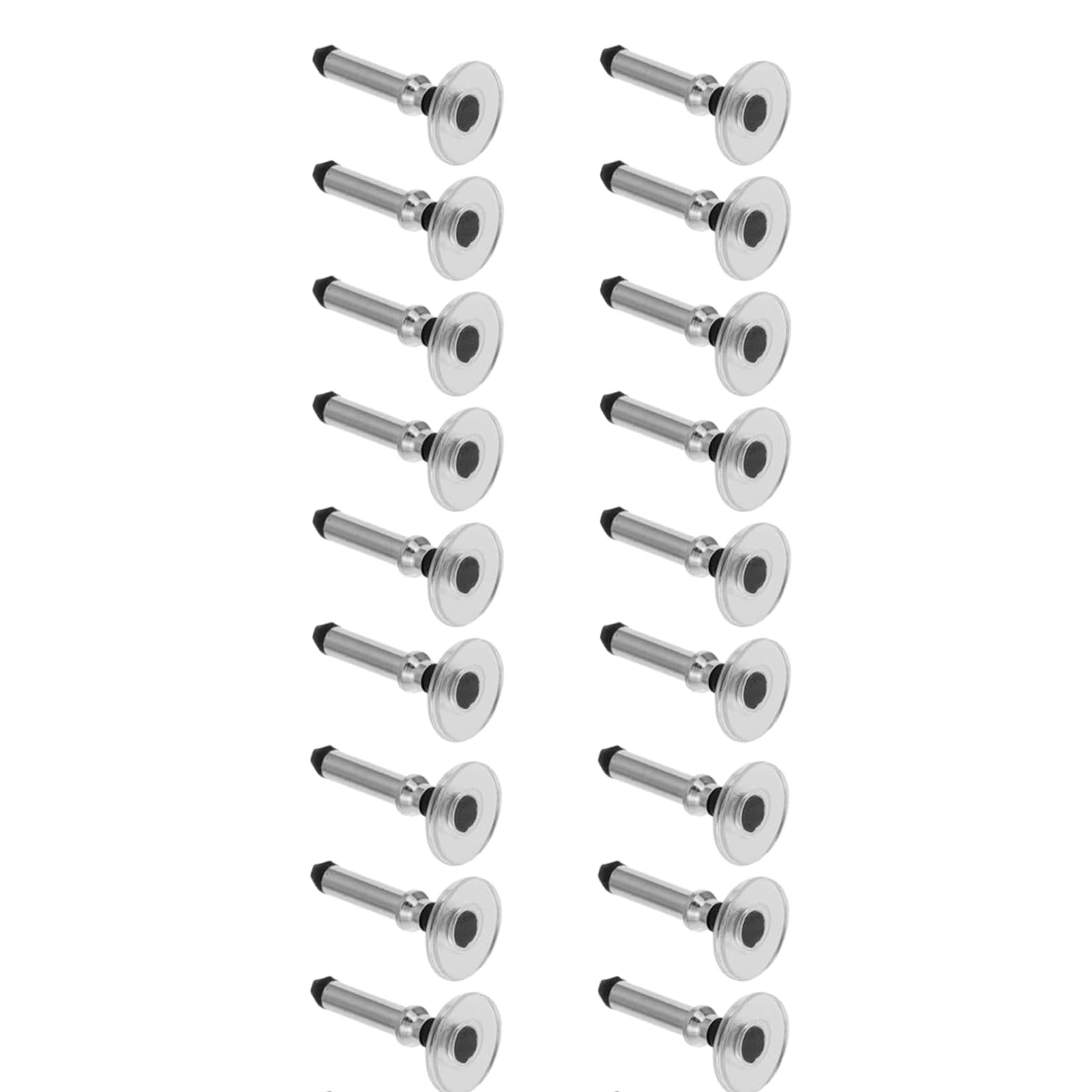 18 Pcs Silver Universal Stylus Replacement Tips,Universal Disc Tips Round Sha...