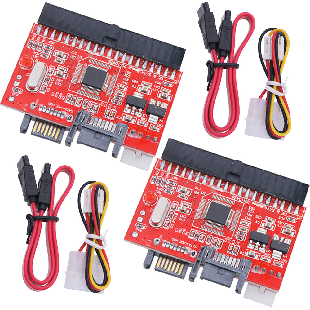 2x PATA/IDE TO Serial ATA SATA Interface Hard Drive HDD DVD Adapter Converter