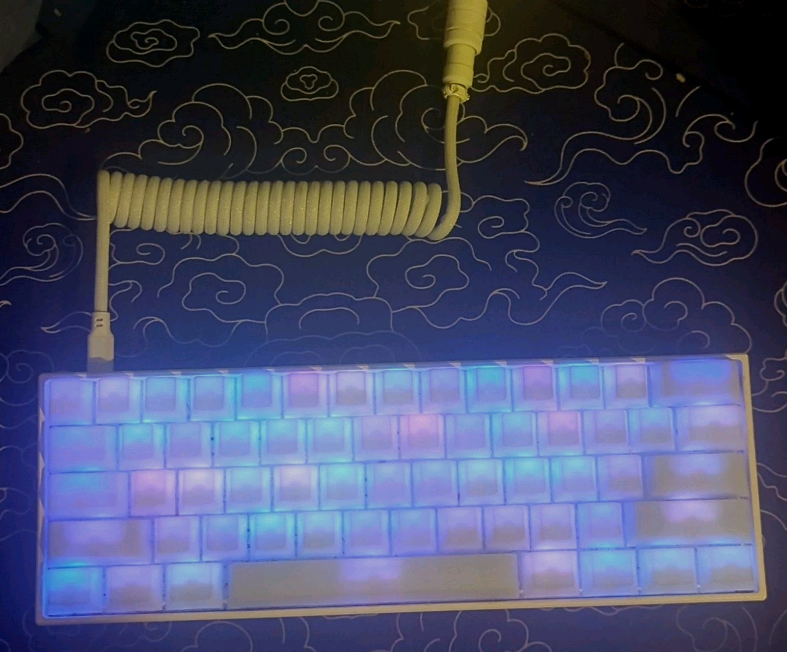 Anne Pro 2 Custom Mechanic Keyboard, POM Keycaps