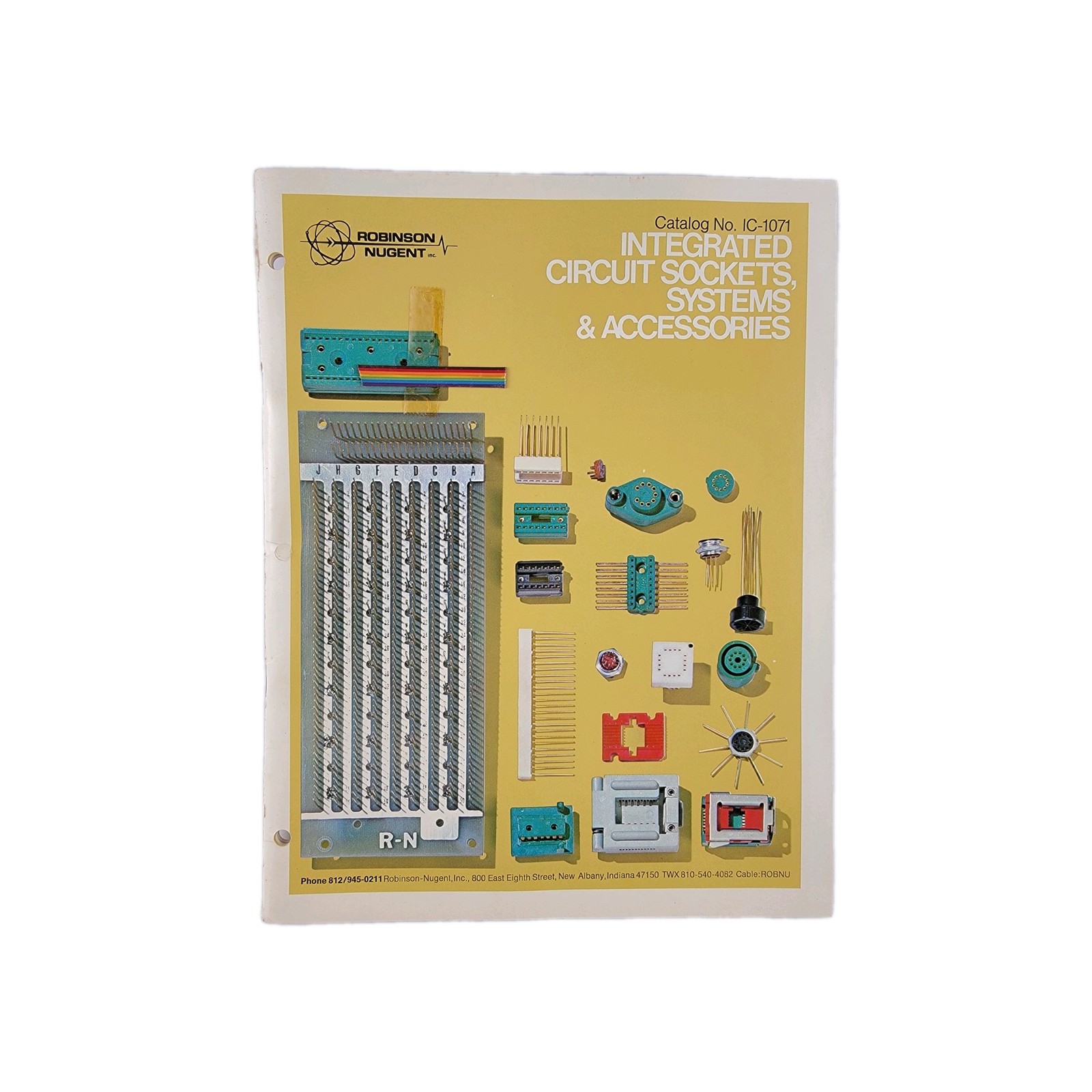 Original Vintage 1973 Robinson Nugent Integrated Circuit & Accessories Catalog