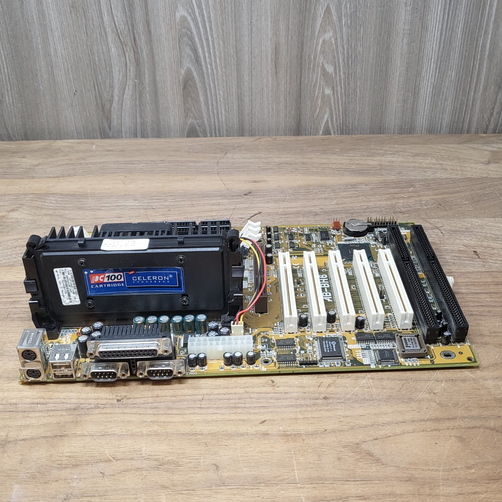 ABIT BH6 V1.02 Intel 440BX Slot 1 Motherboard Celeron 400MHz Vintage PC