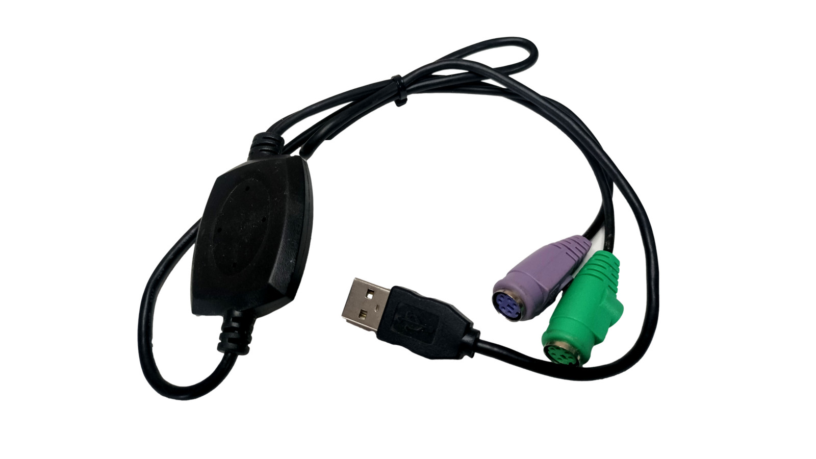 Tripp Lite Compact USB to PS/2 Keyboard Mouse Adapter PS/2(F) to USB(M) B015-000