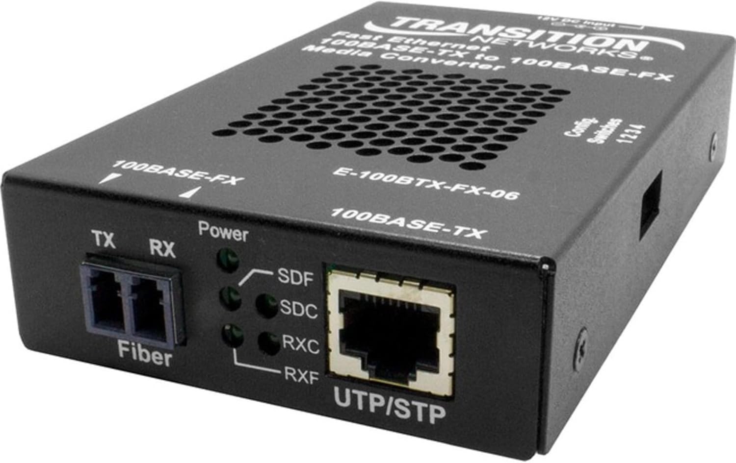 Transition Networks Stand-alone Fast Ethernet PoE Fiber Media Converter