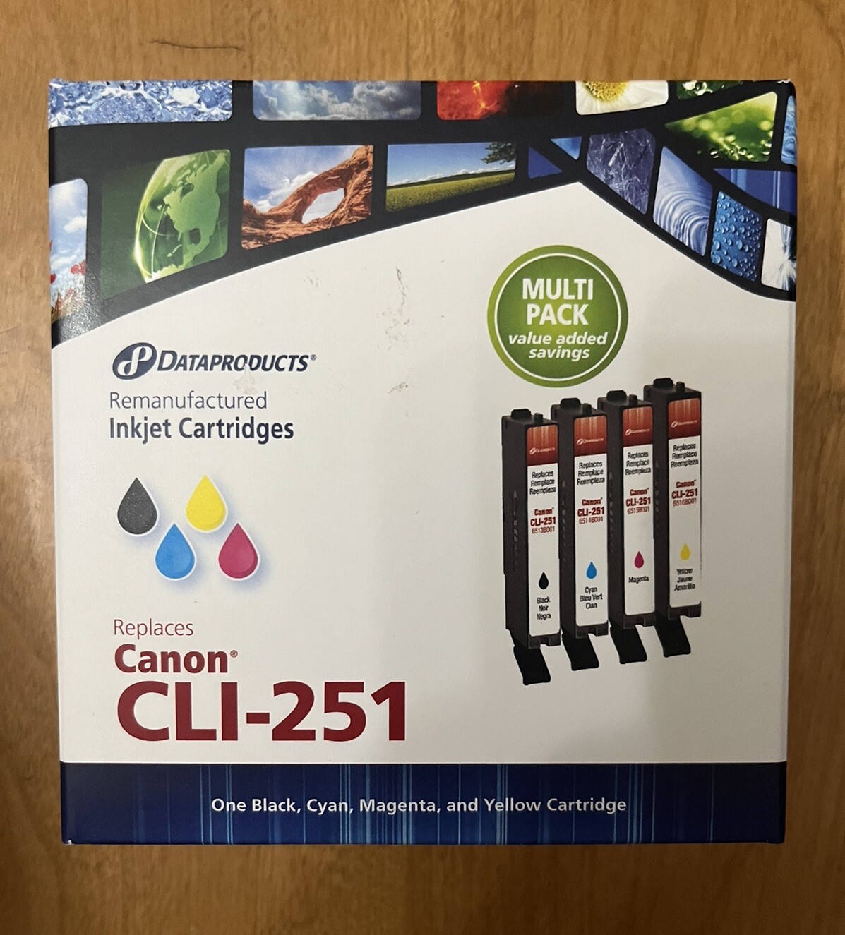 Dataproducts Canon CLI-251 Inkjet Cartridges Multi Pack Black/Cyan/Magent/Yellow