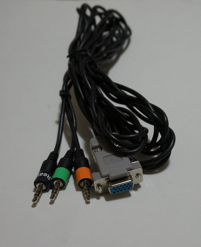 Logitech Z-5500 Control Pod Bypass Subwoofer Cable 5.1 Control Center Z5500