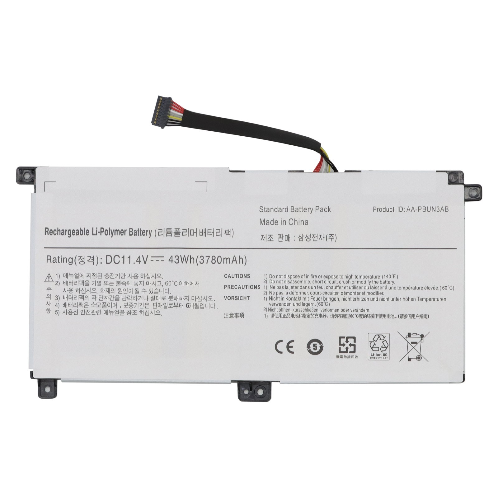 AA-PBUN3AB AA-PBUN3QB Battery for Samsung NP300E5K NP530E5M NP740U5M NP800G5M