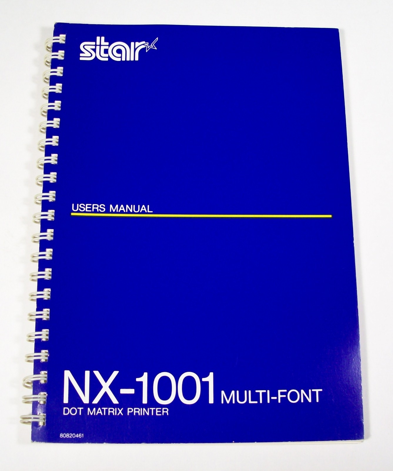 Star Micronics NX-1001 Multi-font Dot Matrix Printer Users Manual Guide Book