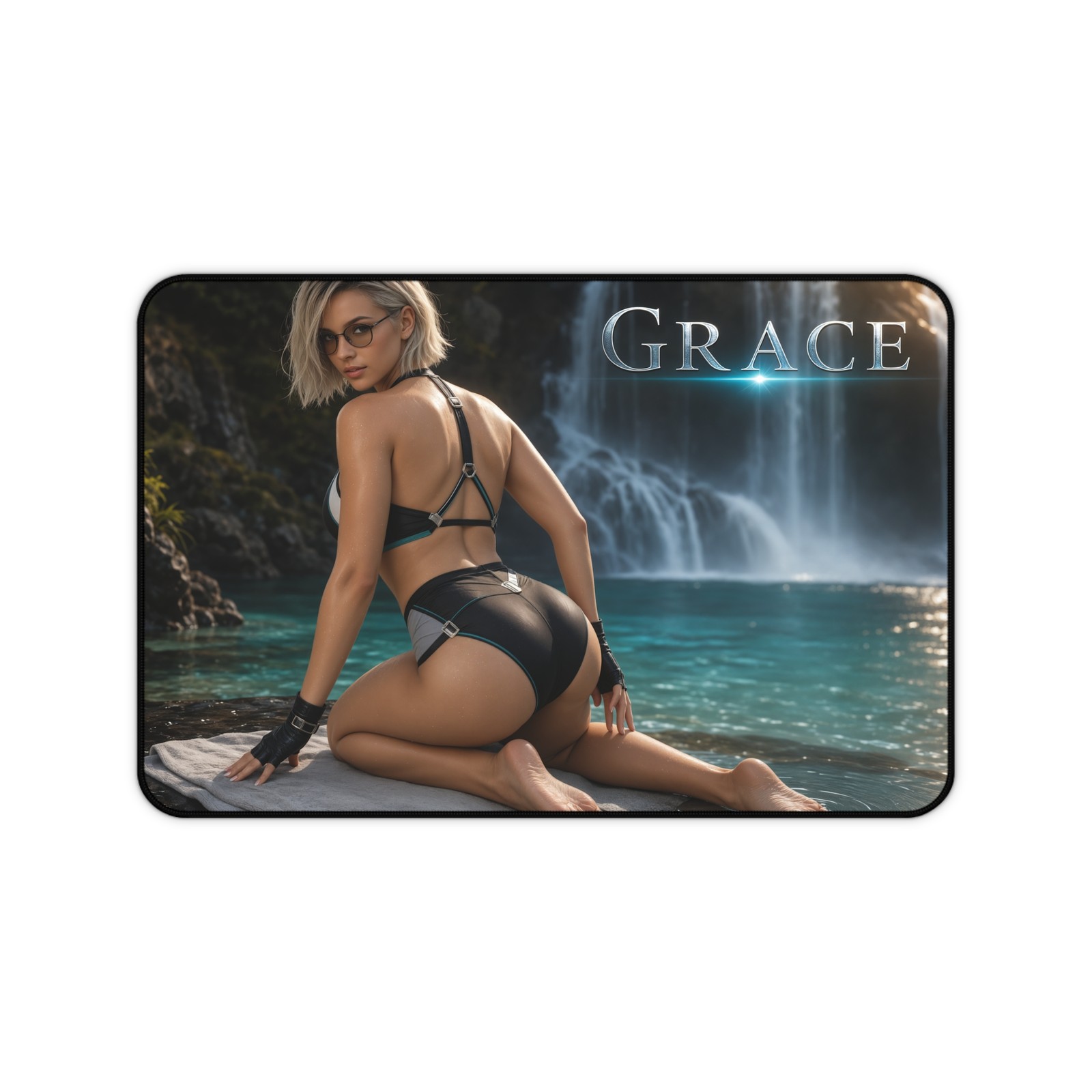 Grace Ashcroft Gaming Mouse Pad, Extended Desk Mat, Gamer Room Decor