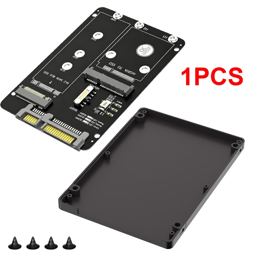 For NGFF M.2 SSD to 2.5"SATA Enclosure 6Gbps Converter In/Ex Adapter  2230‑2280