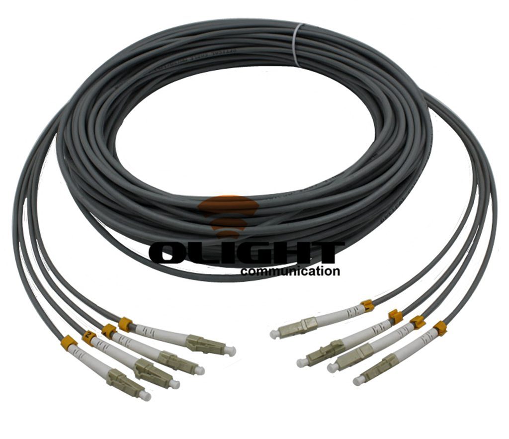 100M INDOOR ARMORED LC-LC 4 STRANDS MM 1GB 62.5/125 Fiber Patch Cord