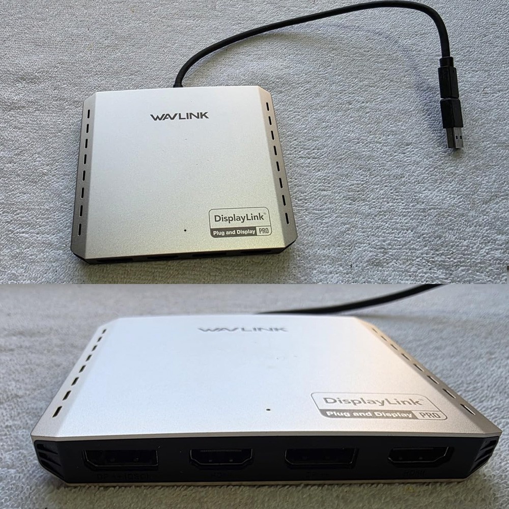 WAVLINK Dual DP Dual HDMI Laptop Docking Stations DisplayLink DL7400 8K Display